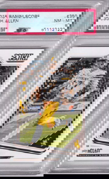 2018 Panini Score #350 Josh Allen PSA 8
