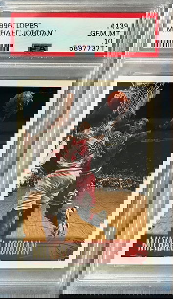 Michael Jordan 1996 Topps #139 - PSA 10 Gem Mint - Chicago Bulls