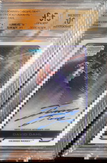 David Dahl Bowman Chrome Auto BGS 9.5