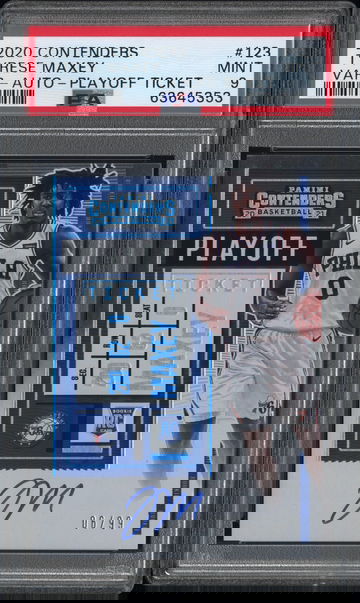 2020 Tyrese Maxey Variation Playoff Ticket On-card Auto Rookie 6/99