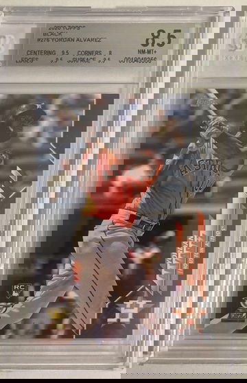 2020 Topps Yordan Alvarez Black Parallel Rookie RC #276 59/69 BGS 8.5