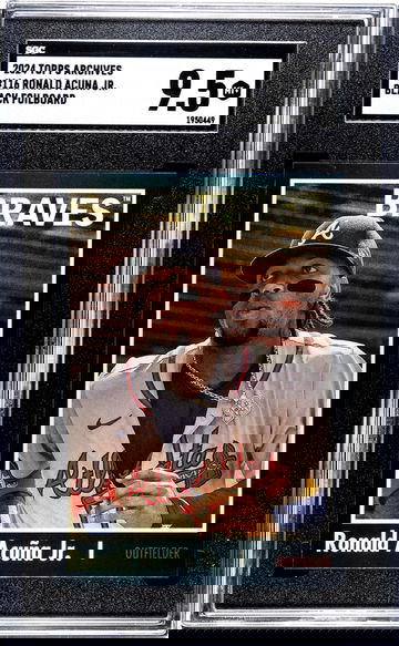 2024 Topps Archives Black Foilboard Ronald Acuna Jr. #116 SGC 9.5