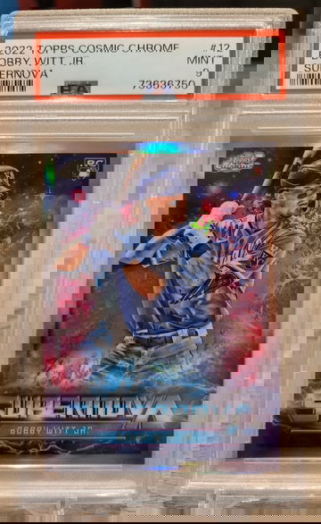 2022 Topps Cosmic Chrome Bobby Witt JR. Supernova PSA 9