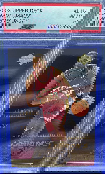 2003-04 LEBRON JAMES UPPER DECK LEBRON’S DIARY PSA 9 MINT ROOKIE RC LJ14 CAVS