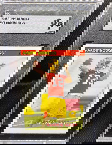 2005 Topps Bazooka Aaron Rodgers SGC 9