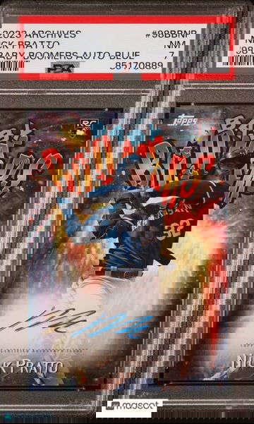 2023 Topps Archives 1998 Baby Boomers Autographs Nick Pratto #98BBNP PSA 7