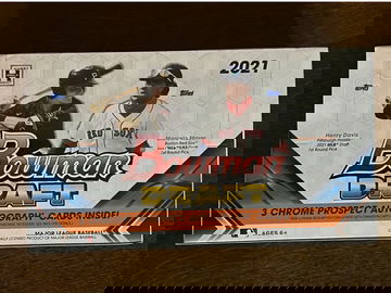 2021 Bowman Draft Baseball Factory Sealed Jumbo Hobby Box - 3 AUTOs!!