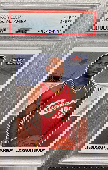 LEBRON JAMES 2003 FLEER ROOKIE PSA 9 MINT