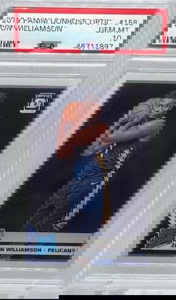 2019 Panini Donruss Optic Zion Williamson Optic PSA 10