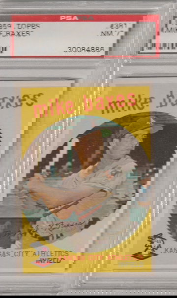 1959 Topps #381 Mike Baxes PSA 7 (Near Mint)