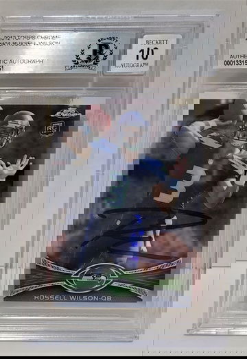 2012 Topps Chrome Russell Wilson RC #40 - BGS BAS AUTO 10 Rookie