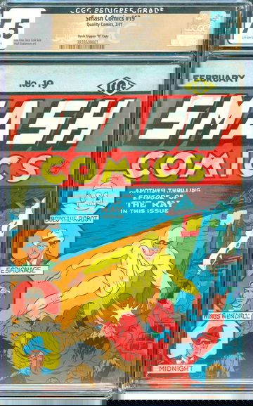 Smash Comics #19 (1941) CGC 7.5 -- Single Highest Graded Copy; Lou Fine The Ray