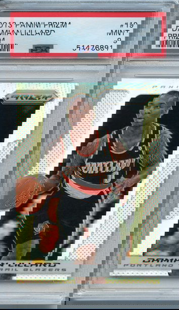 Damian Lillard 2013 Panini Prizm Silver PSA 9