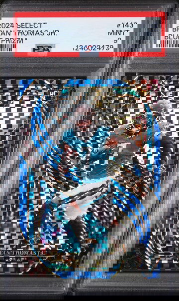 2024 Panini Select Prizm Blue Brian Thomas Jr. #143 /175 PSA 9