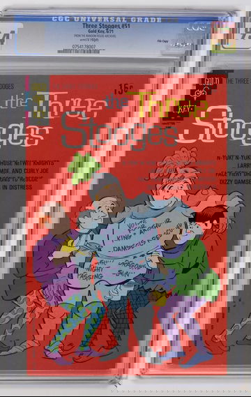 THREE STOOGES #51, CGC 9.4 NM -- RANDOM HOUSE FILE COPY