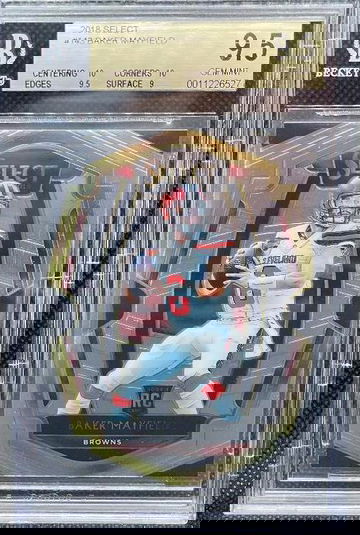 Baker Mayfield Rookie Select Premier Level Graded BGS 9.5