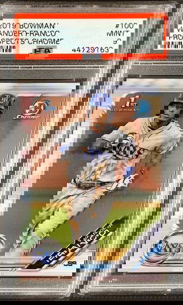 Wander Franco 1st Bowman Bowman Chrome 2019 Bowman #100 Mint 9