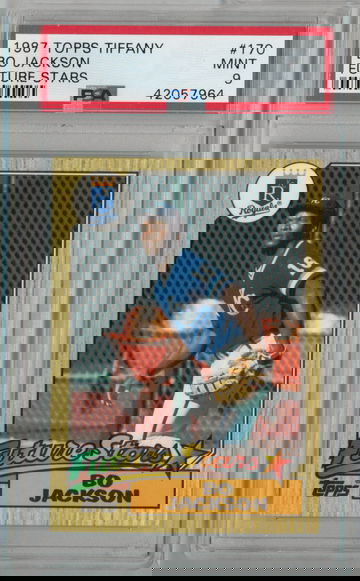 1987 Topps Tiffany Bo Jackson Future Stars PSA 9 Rookie RC