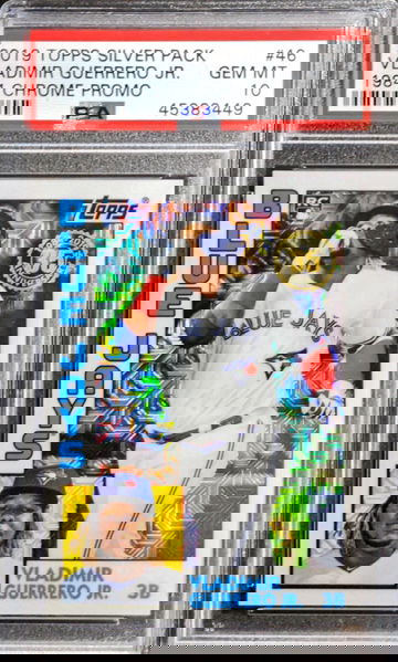 2019 Topps Vladimir Guerrero Jr. Silver Pack Rookie PSA 10 Gem Mint 1984 Chrome Promo Blue Jays