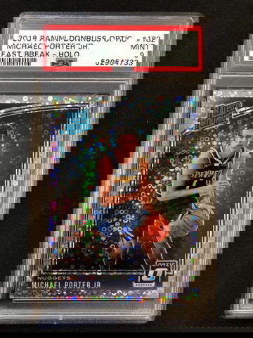 2018 Panini Donruss Optic - Michael Porter Jr - Rated Rookie Fast Break Holo Prizm PSA 9