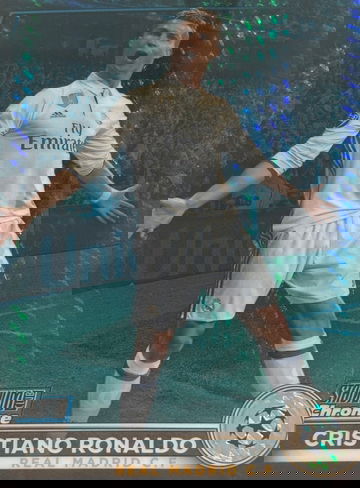 2022-23 Topps Stadium Club Chrome Cristiano Ronaldo Blue Prism