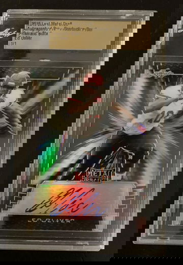 2019 Leaf Metal Ed Oliver Auto 1/1