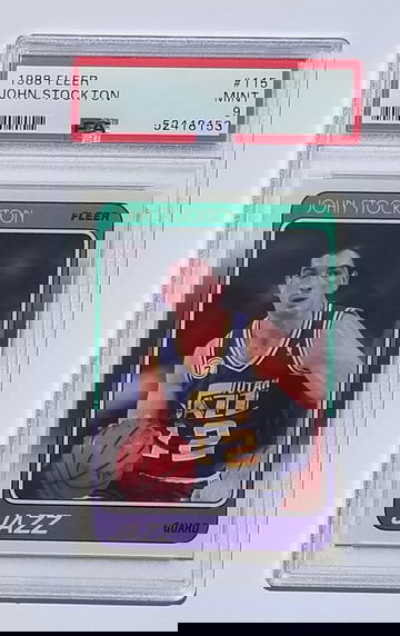 1988-89 Fleer basketball John Stockton RC #115 PSA 9 MINT