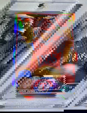 JOSH JUNG Image Variation SP 2023 Topps Chrome Baseball Refractor ROOKIE SP #93