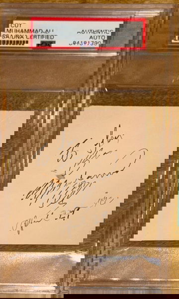 Muhammad Ali Autograph PSA/DNA Cut