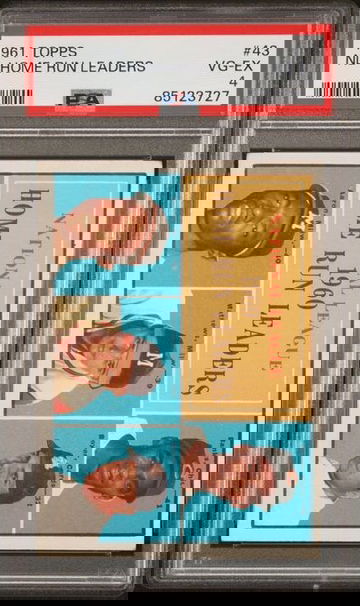 1961 Topps NL Home Run Leaders #43 PSA 4 [BL-2C.21]