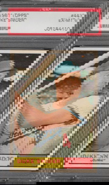 1961 Topps #443  Duke Snider PSA 6