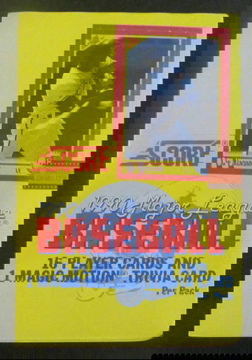 1990 Score Wax Box (Wrapped-Wholesale Club)