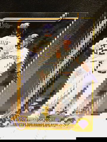 2025 Topps Update  Brewers Crew Missiles  Chourio Yelich  Clear /10