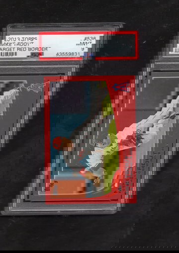 2013 Topps #536 Mike Trout TARGET RED BORDER PSA 9 MINT