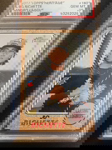 2017 Topps Heritage Bo Bichette RC PSA 10