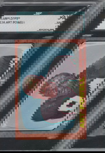 1966 Topps Football #116 Art Powell SGC 84 Nr Mt