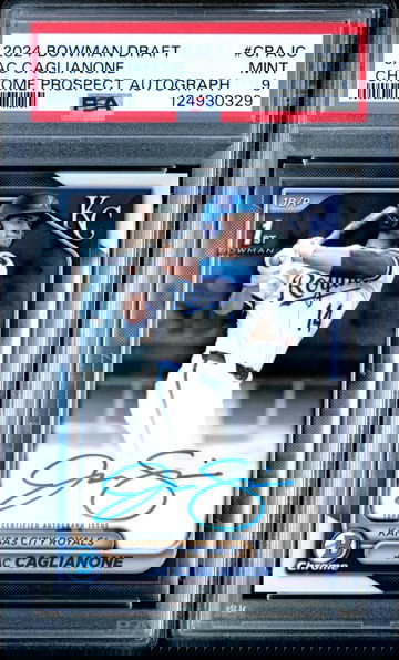 2024 Bowman Draft Chrome Auto Jac Caglianone 1st First RC Rookie Card PSA 10