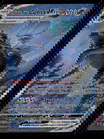 2021 Pokémon Chilling Reign Shadow Rider Calyrex #205/198 VMAX Holo