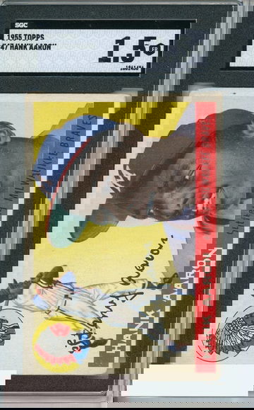 1955 TOPPS HANK AARON #47 SGC 1.5