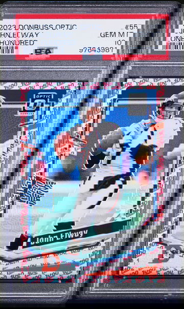 2023 Donruss Optic - John Elway - "100" Emoji - PSA 10 - Pop 1