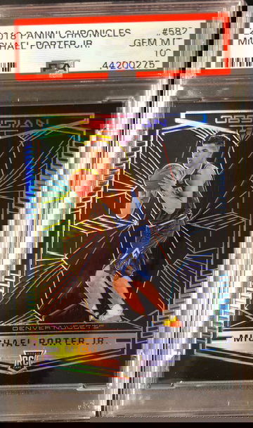 2018 Panini Chronicles Michael Porter Jr. Obsidian PSA 10 Rookie Card RC