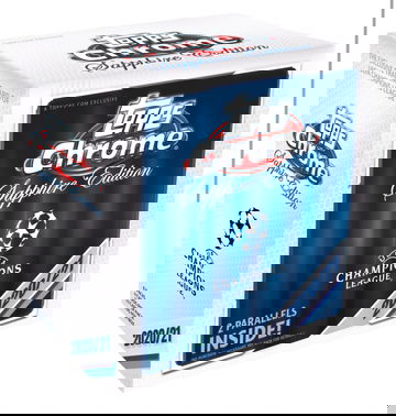 2020-21 topps chrome sapphire uefa soccer box 