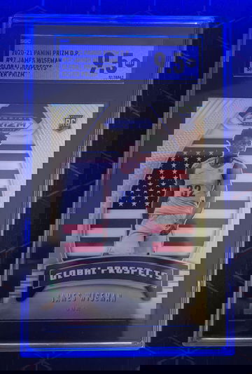 2020-21 Panini Prizm Draft #97 James Wiseman Global Prospects Silver PrizmSGC 9.5