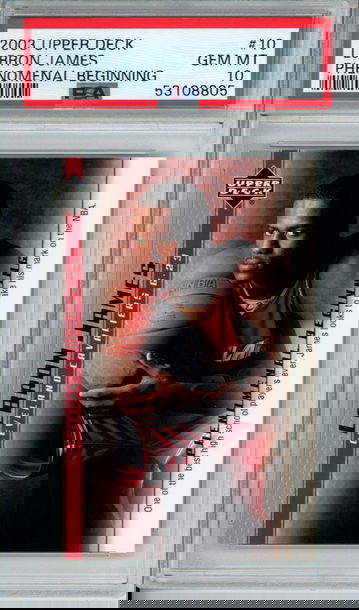 LEBRON JAMES 2003 Upper Deck Phenomenal Beginning #10 PSA 10 Gem Mint Cavs Lakers Heat