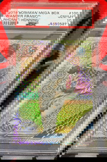 2019 Bowman Chrome Mega Wander Franco PSA 10 Gem Mint Rays