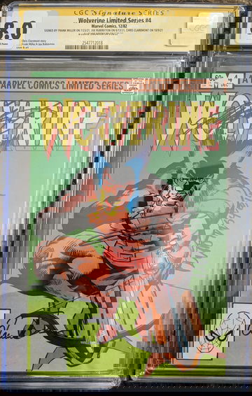 Wolverine Limited Series #4 CGC 8.0 Signature Series