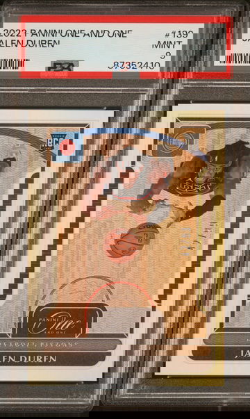 2022 Panini One and One Jalen Duren #139 RC /249 PSA 9
