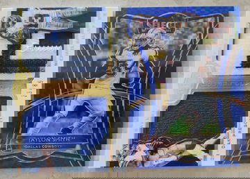 Dak Prescott Michael Gallup RC Jaylon Smith 2018 Plates & Patches Dual Jersey Patch /85 & 2019 Select Blue /149