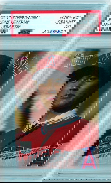 2017 Topps Now #OS-80 Shohei Ohtani Off-Season PSA 10 GEM MINT!