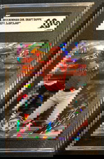 2019 Bowman Chrome 1st Sapphire Josh Jung SGC 10